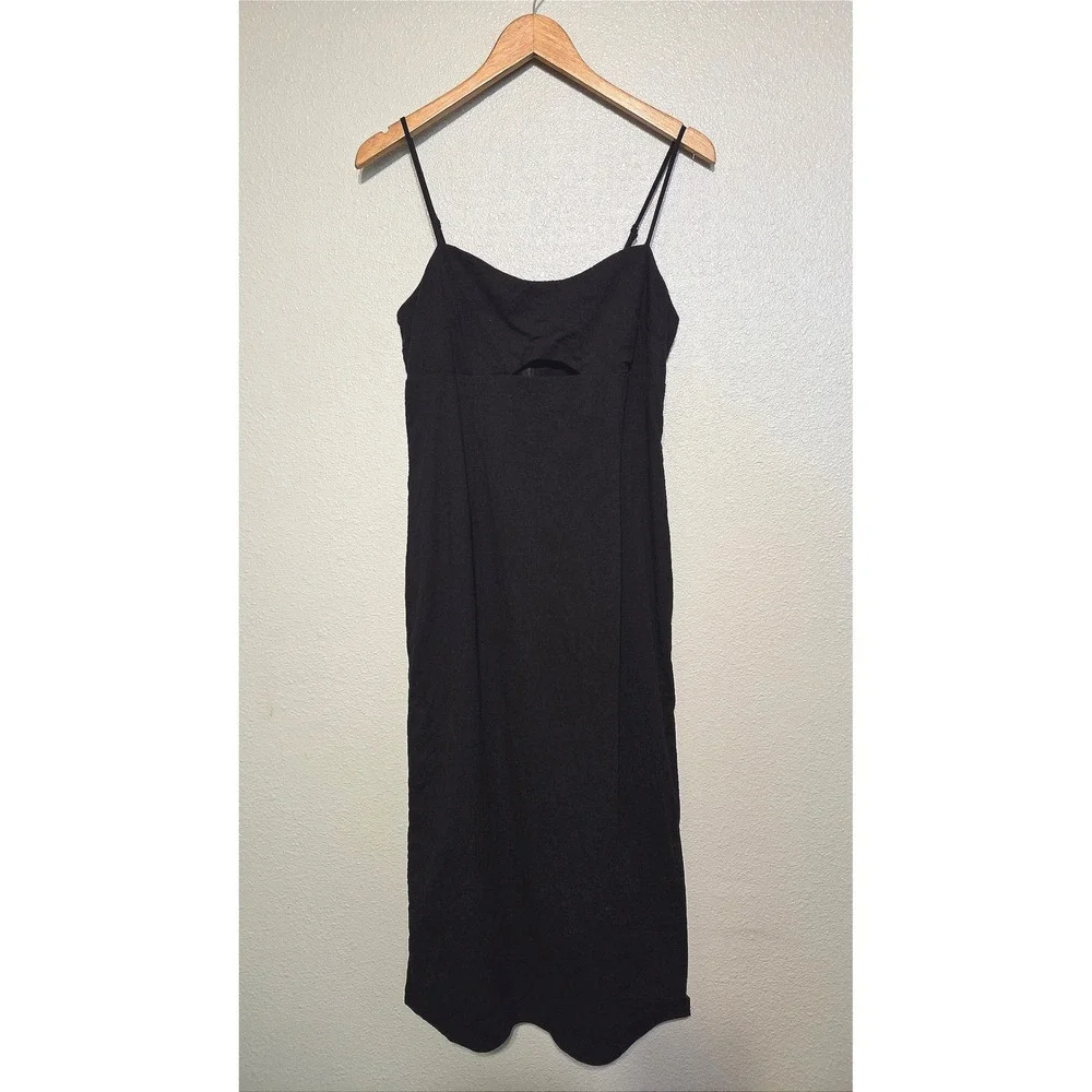 Abercrombie & Fitch Bodycon Dress Medium Petite Black Whimsigoth Witchy Romantic